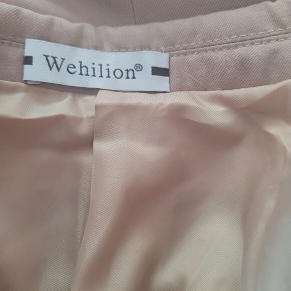 Wehilion 4236 Men's Champagne Regular Fit 2 Piece Suit Set Size L - Picture 10 of 10